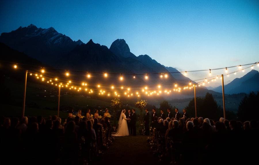 Cinematic weddings & events production still